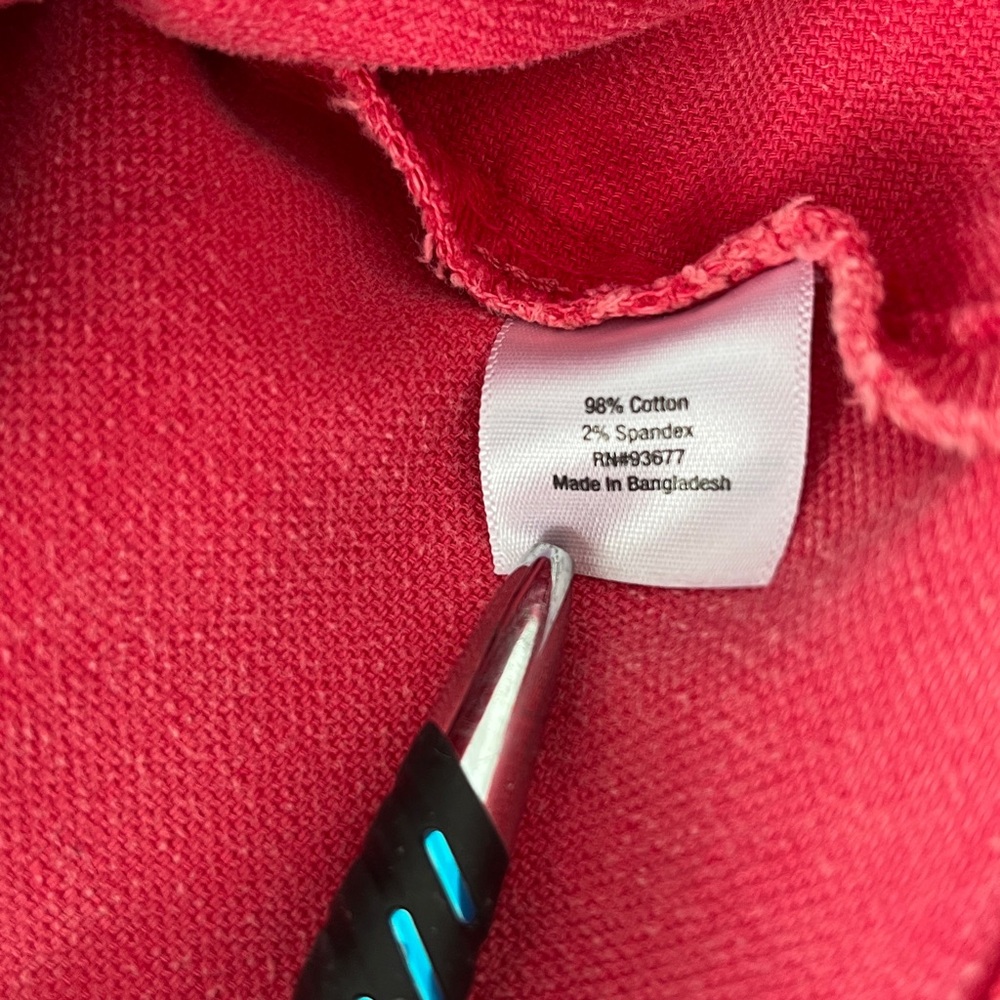Distressed Faded Red Jean Jacket - Picture 3 of 11